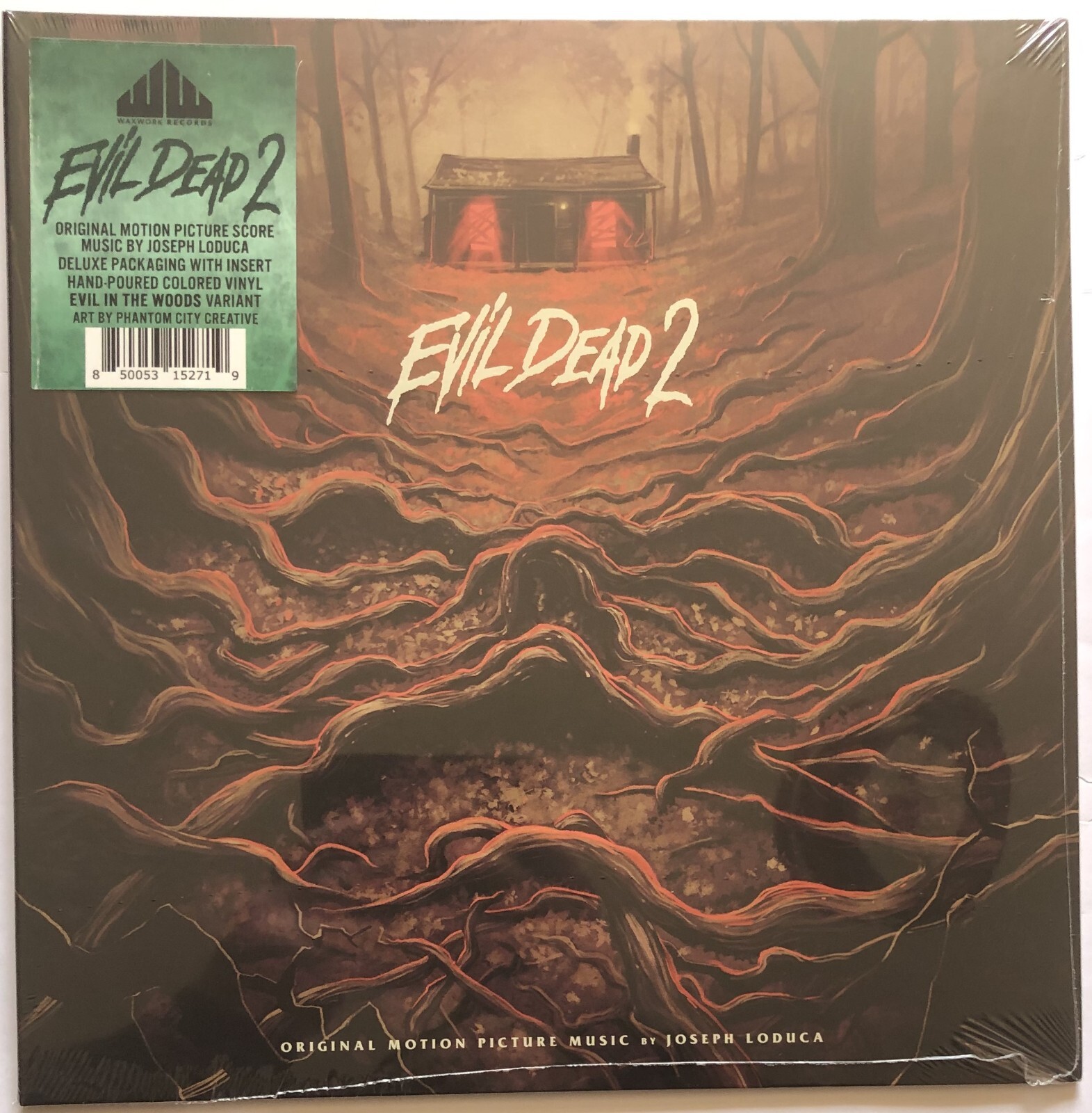 Evil Dead 2 Soundtrack Black and Green Vinyl Record New Sealed 850053152719 A