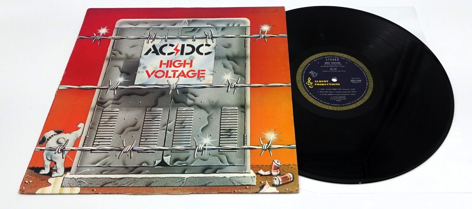 popsike.com - AC/DC High Voltage Debut Vinyl LP Record OZ 1975 Blue Roo ...