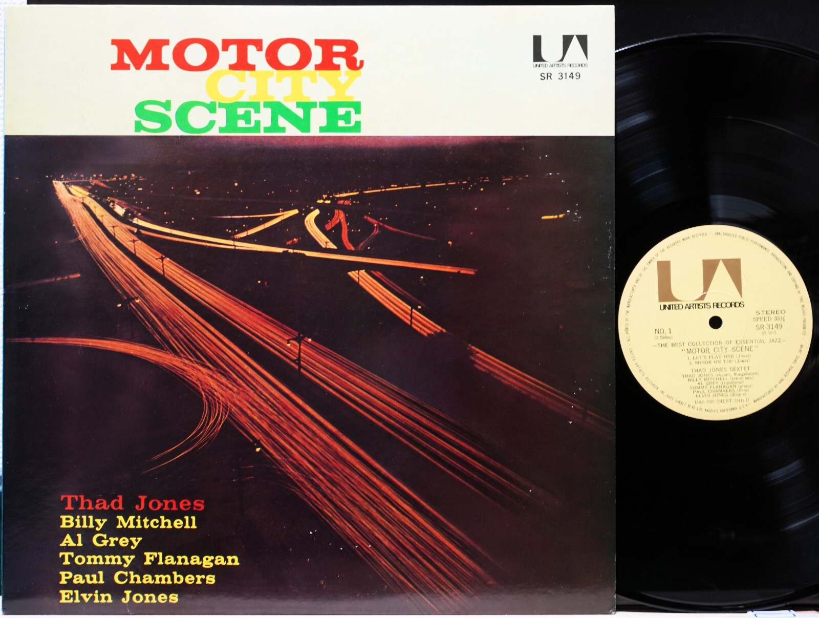 THAD JONES "MOTOR CITY SCENE" UNITED ARTISTS KING Japan LP Vinyl EX/EX