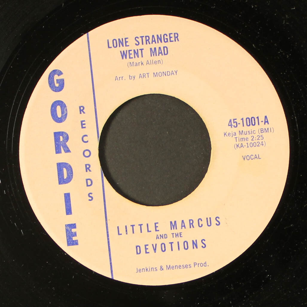 LITTLE MARCUS & DEVOTIONS: i'll always remember / lone stranger went mad GORDIE A