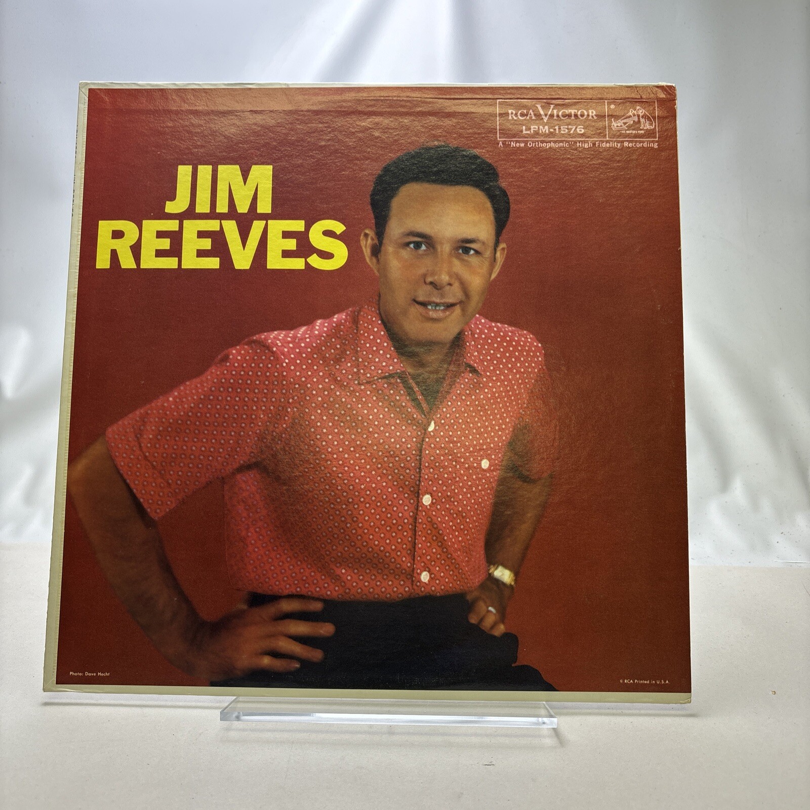 Original 1957 Jim Reeves "Self-titled" LP- RCA Victor Records (LPM-1576) A