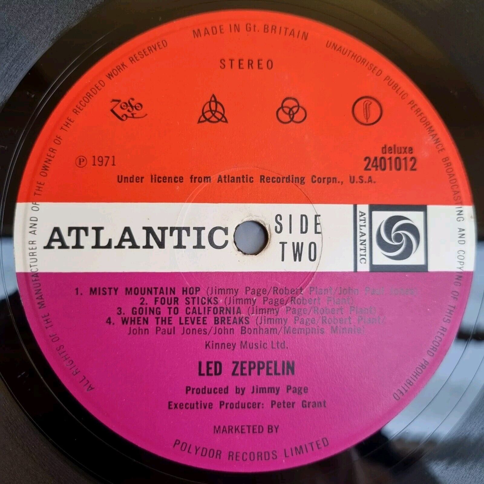 LED ZEPPELIN★III UK Atlantic Red/Maroon Led Zeppelin Led Zeppelin III - 1st - EX UK Vinyl LP