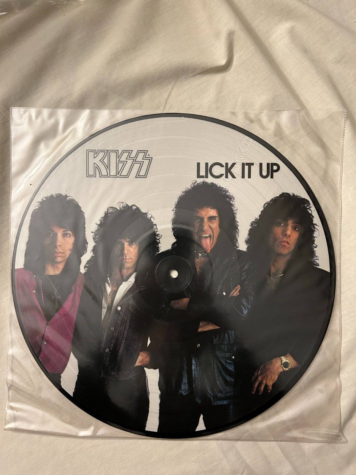 KISS LP Lick It Up Picture Disc # 521 Holland Netherlands 1986 A