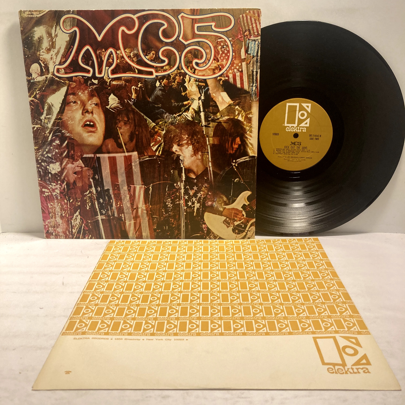 MC5 - Kick Out the Jams LP - Elektra EKS 74042 - Tested EX- Vinyl 1969 Press S1