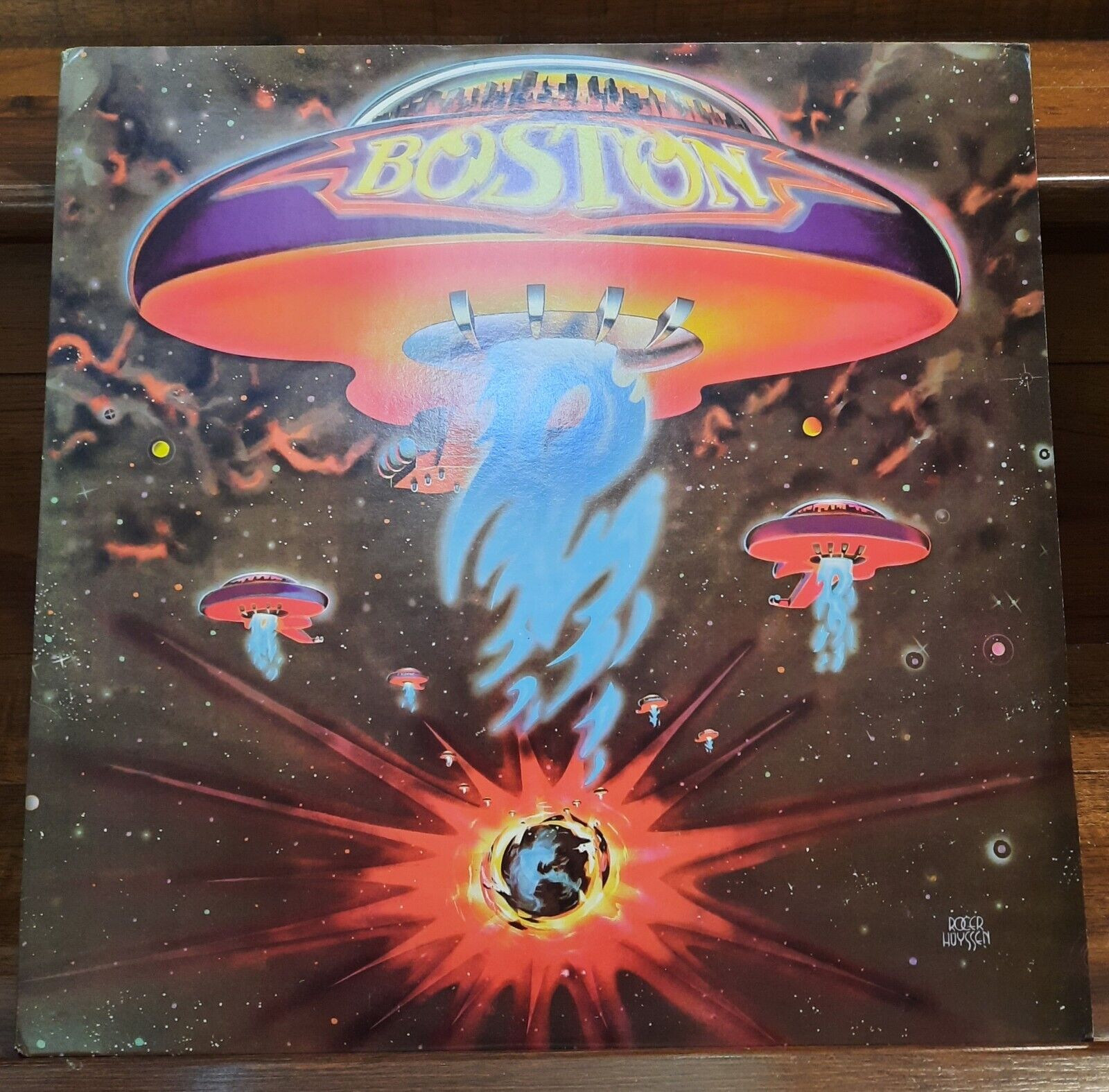 Boston Self-Titled Original Vinyl Album MT- No Pops More Than A Feeling Smokin'