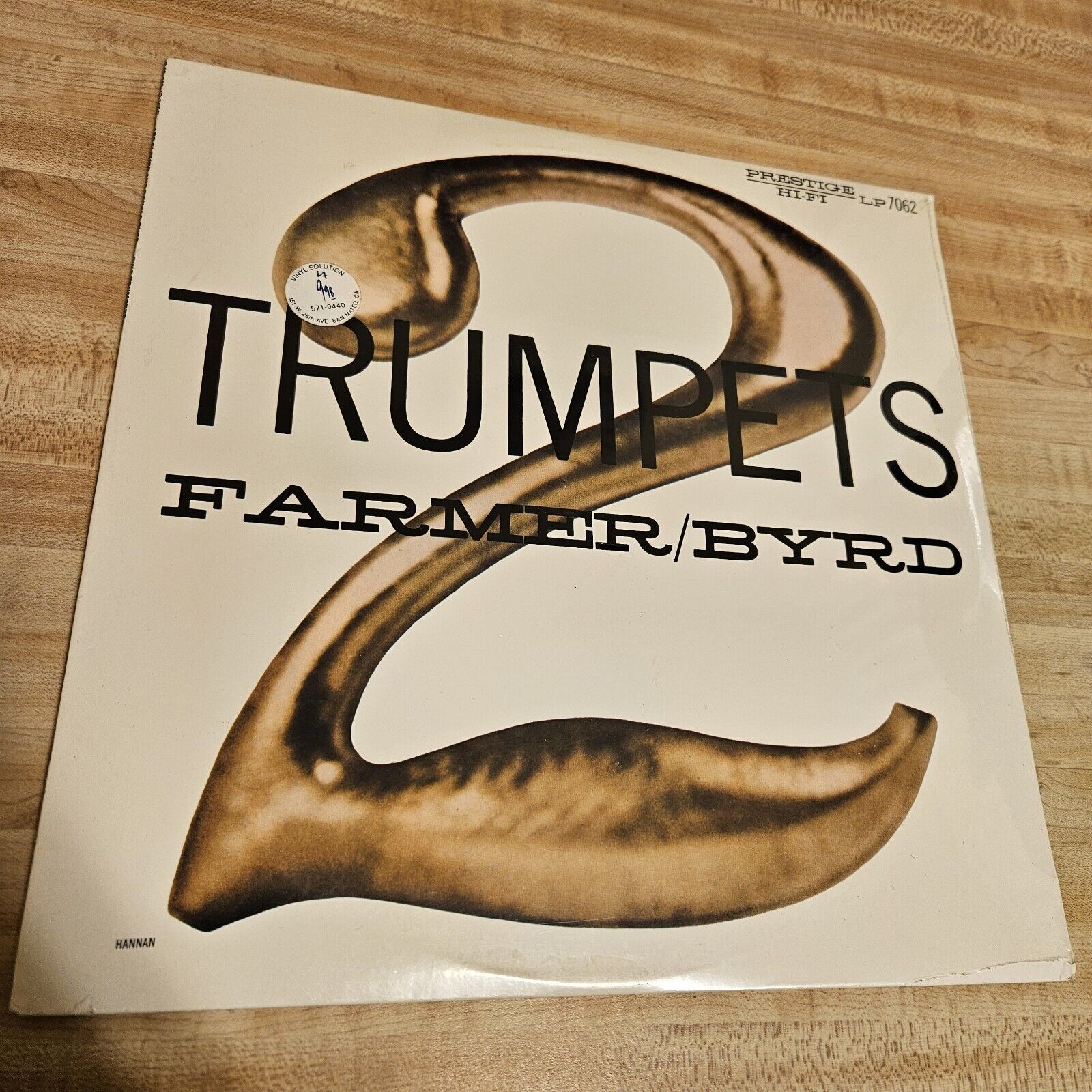 ART FARMER DONALD BYRD TWO 2 TRUMPETS ALL OUT LP OJC-018 P-7062 PRESTIGE SEALED A