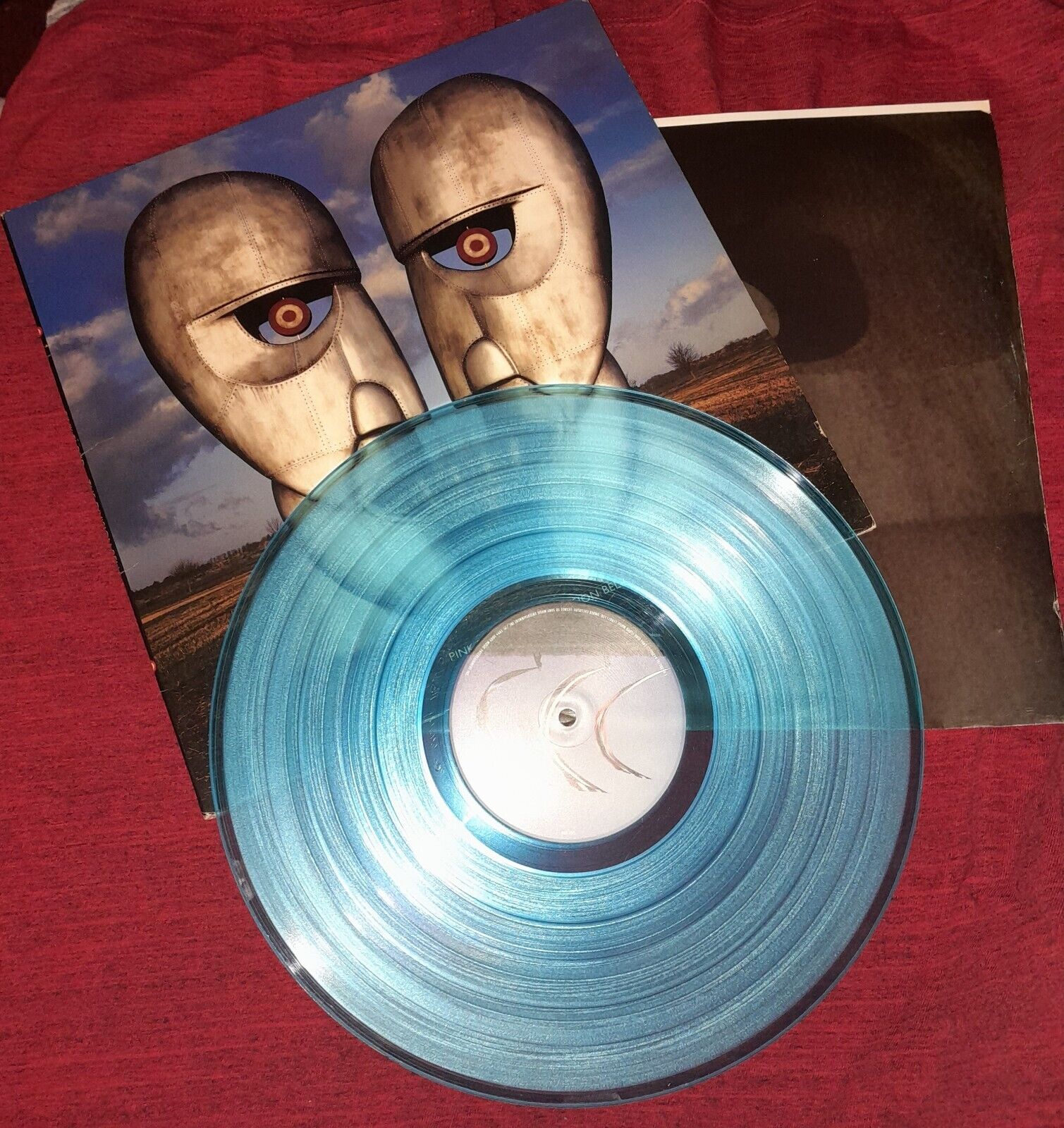 Pink Floyd The Division Bell LP 1994 Blue Vinyl Rare EX+/NM