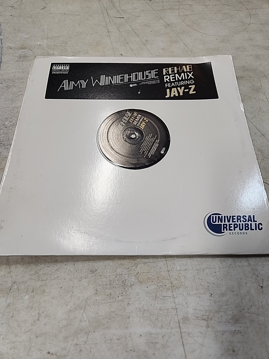 Amy Winehouse - Rehab Remix Featuring Jay-Z 12" Single (Vinyl, 2004) A