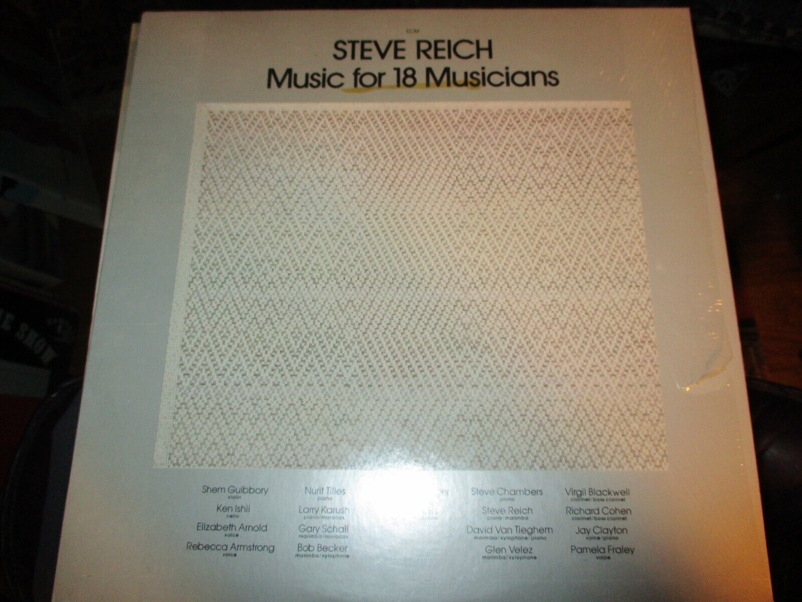 Sealed 1978 STEVE REICH Music For 18 Musicians German LP ECM Modern Classical A