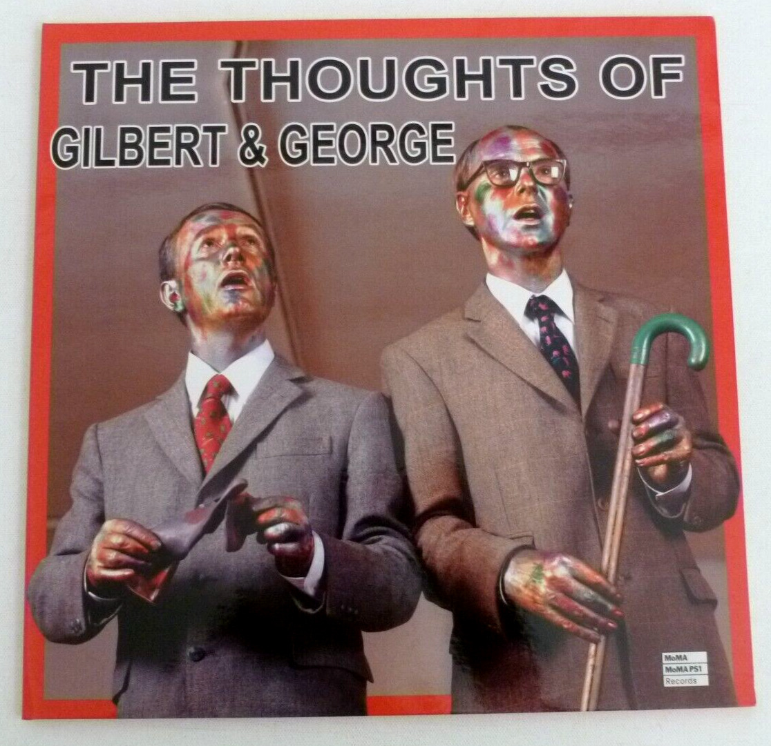 GILBERT AND GEORGE The Thoughts of... ARTIST SIGNED VINYL LP 1538/2000