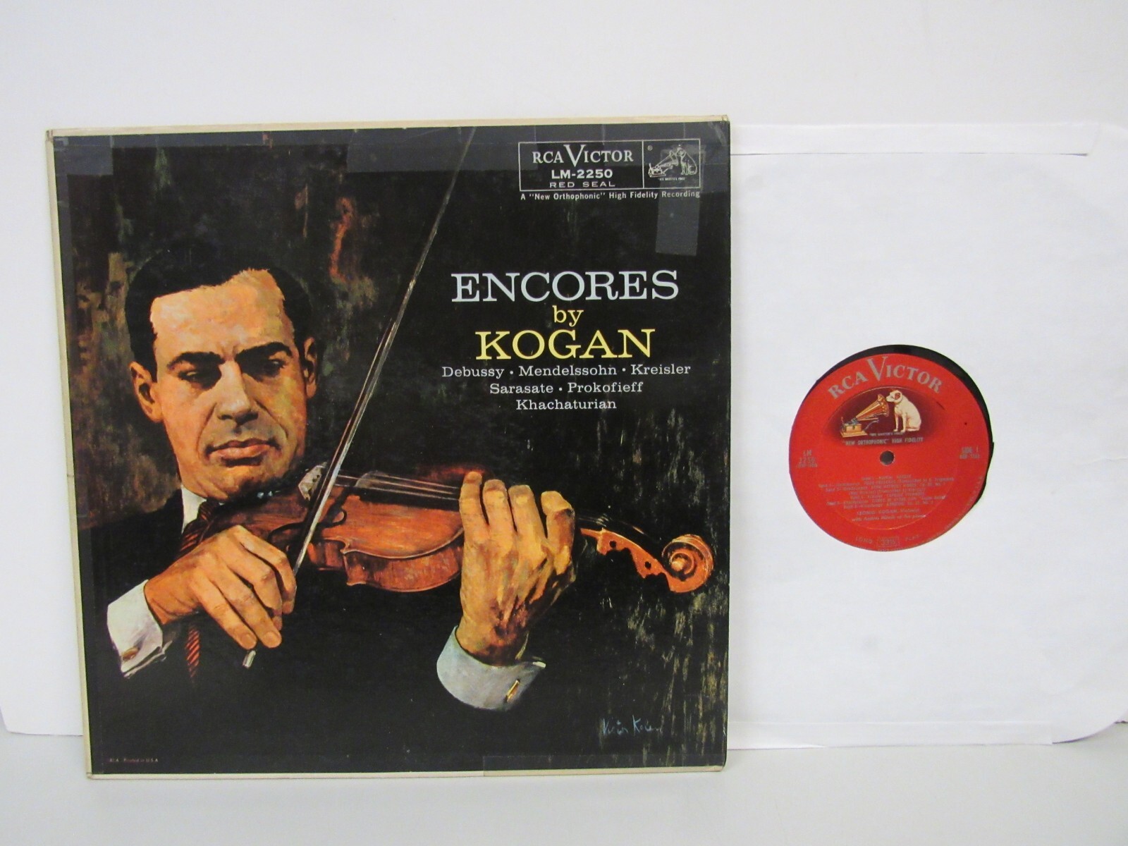 Debussy/Mendelssohn/Kreisler Encores By Kogan RCA LM-2250 Classical LP A