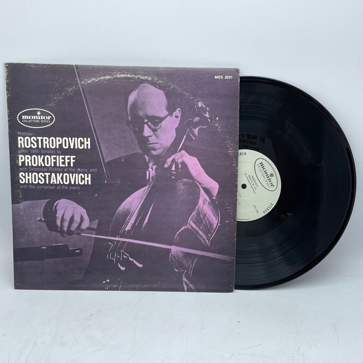 Rostropovich Plays Cello Sonatas By Prokofieff Richter Piano Vinyl LP Classical A