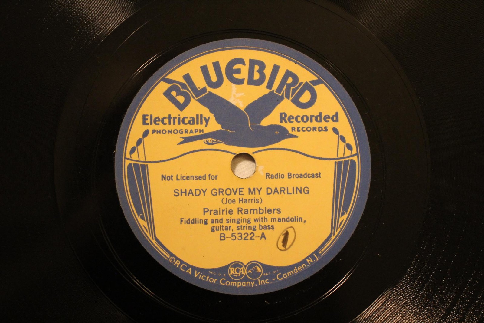 popsike.com - COUNTRY PRAIRIE RAMBLERS Shady Grove My Darling BLUEBIRD ...