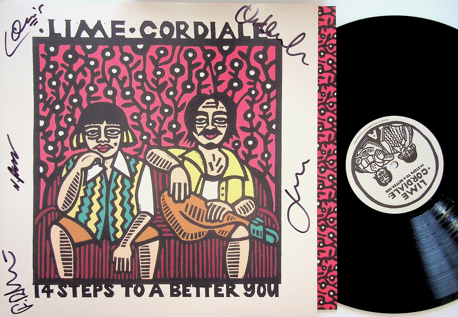 LIME CORDIALE- 14 Steps To A Better You LP (NEW** Vinyl 2020) *HAND SIGNED* Rare