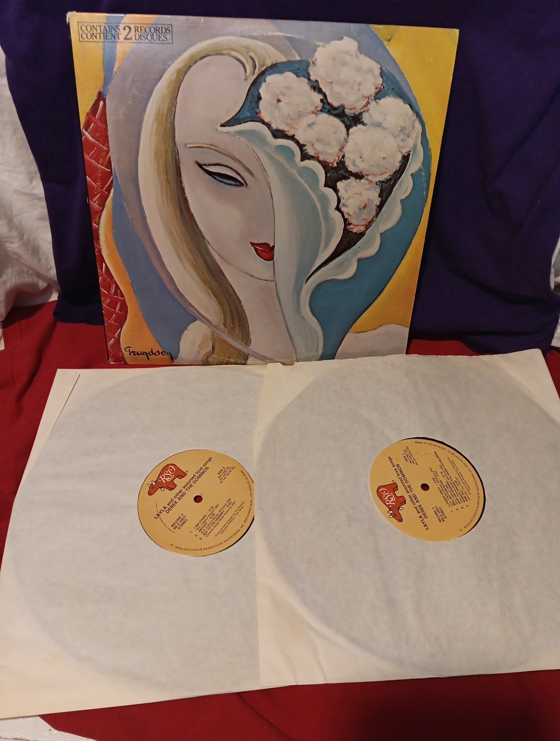 DEREK & THE DOMINOS - Layla And Other Lp Record NM/G+ 2LP ERIC CLAPTON Cover Dam A