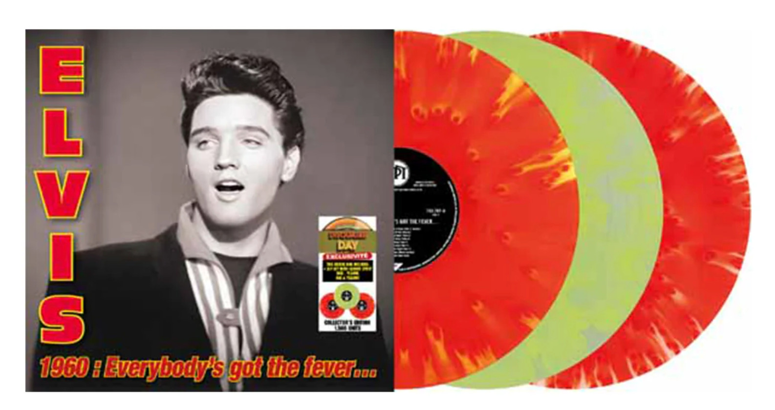 Elvis Presley Elvis 1960: Everybody's Got The Fever 3 x Colour Vinyl Rsd 2025 A