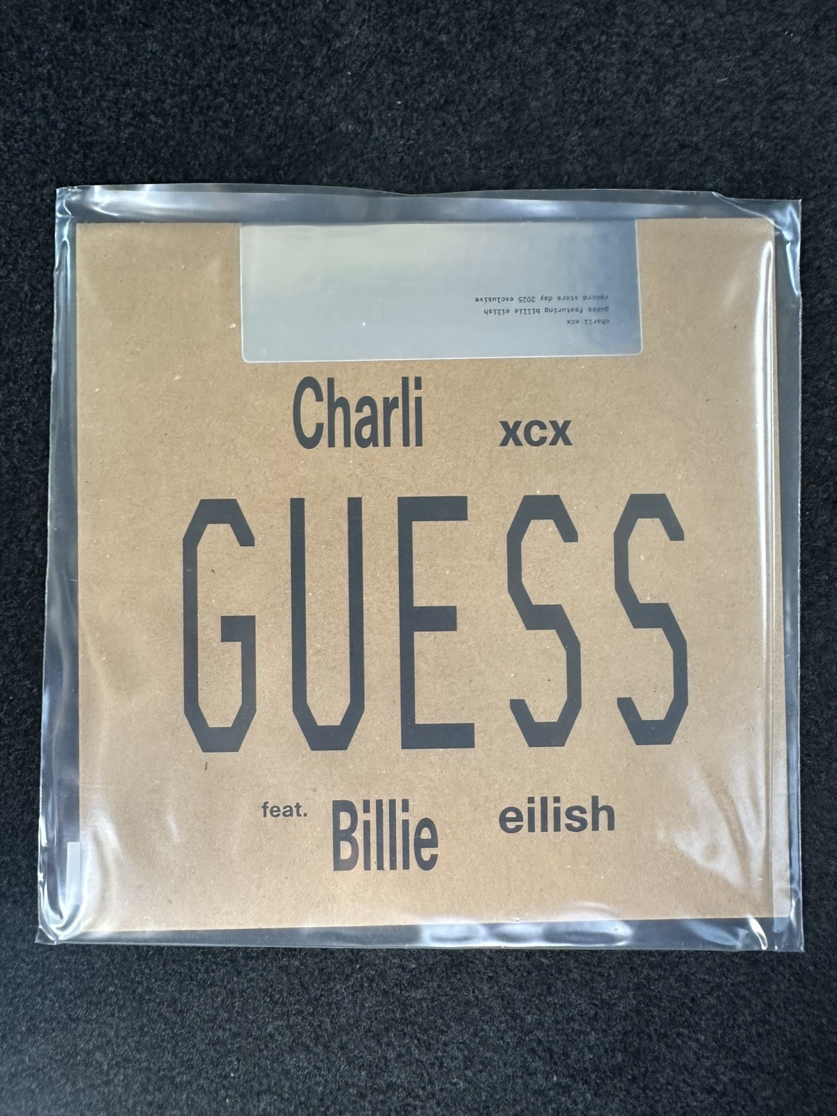 Popsike Charli Xcx Guess Featuring Billie Eilish 7 Record Store