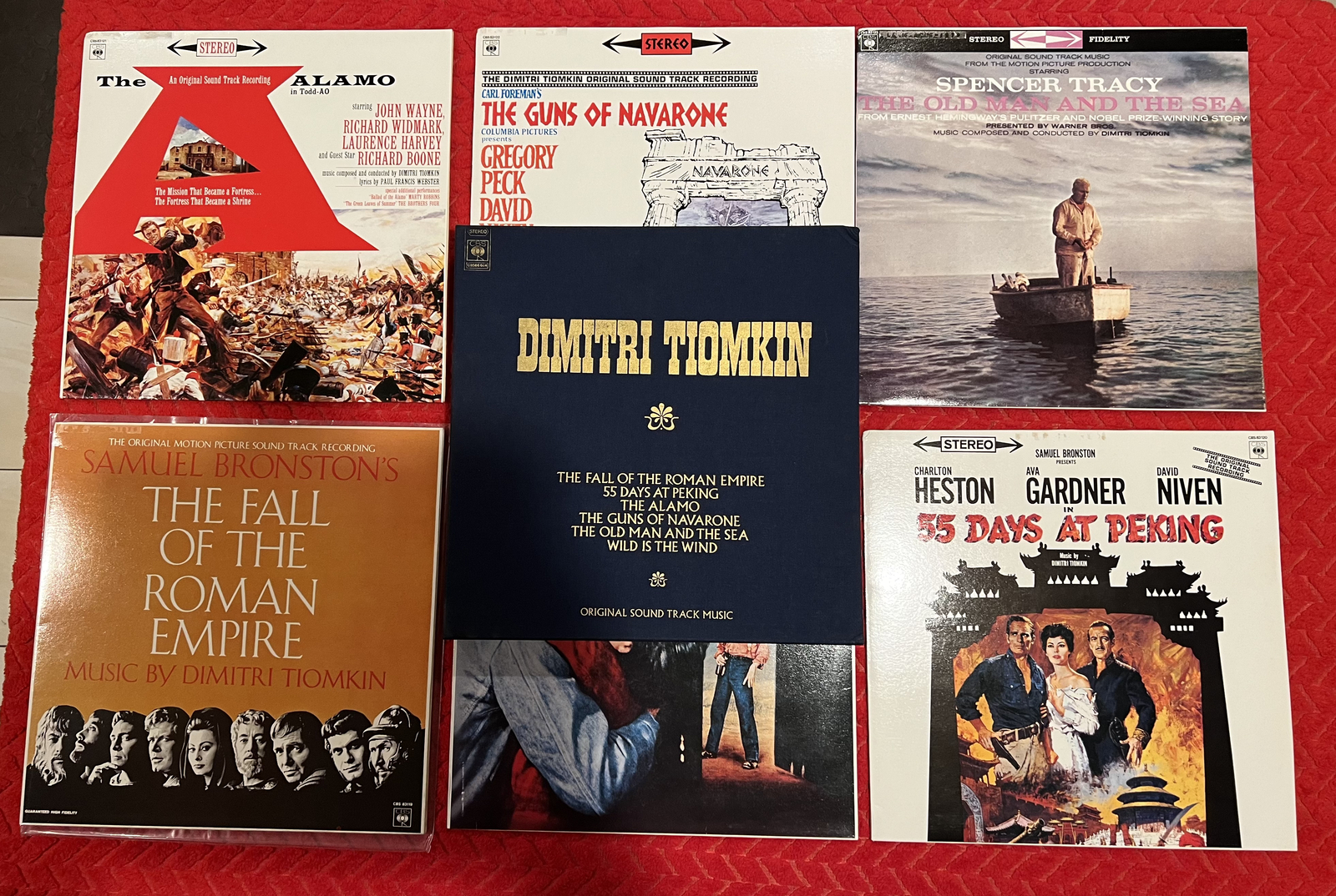 RARE DIMITRI TIOMKIN 6xLP VINYL RECORD BOX SET COLUMBIA SPECIAL PROJECT FRANCE