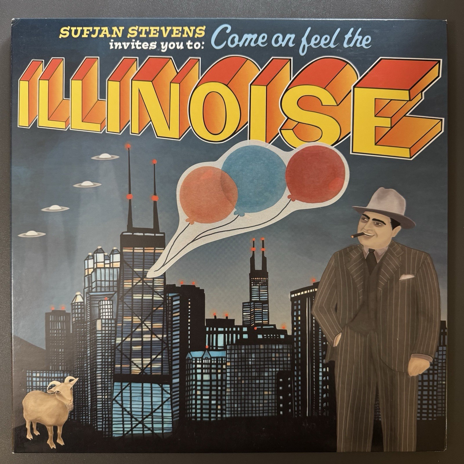 Sufjan Stevens Illinois 2005 Original Superman US 1st Press Balloon Sticker A