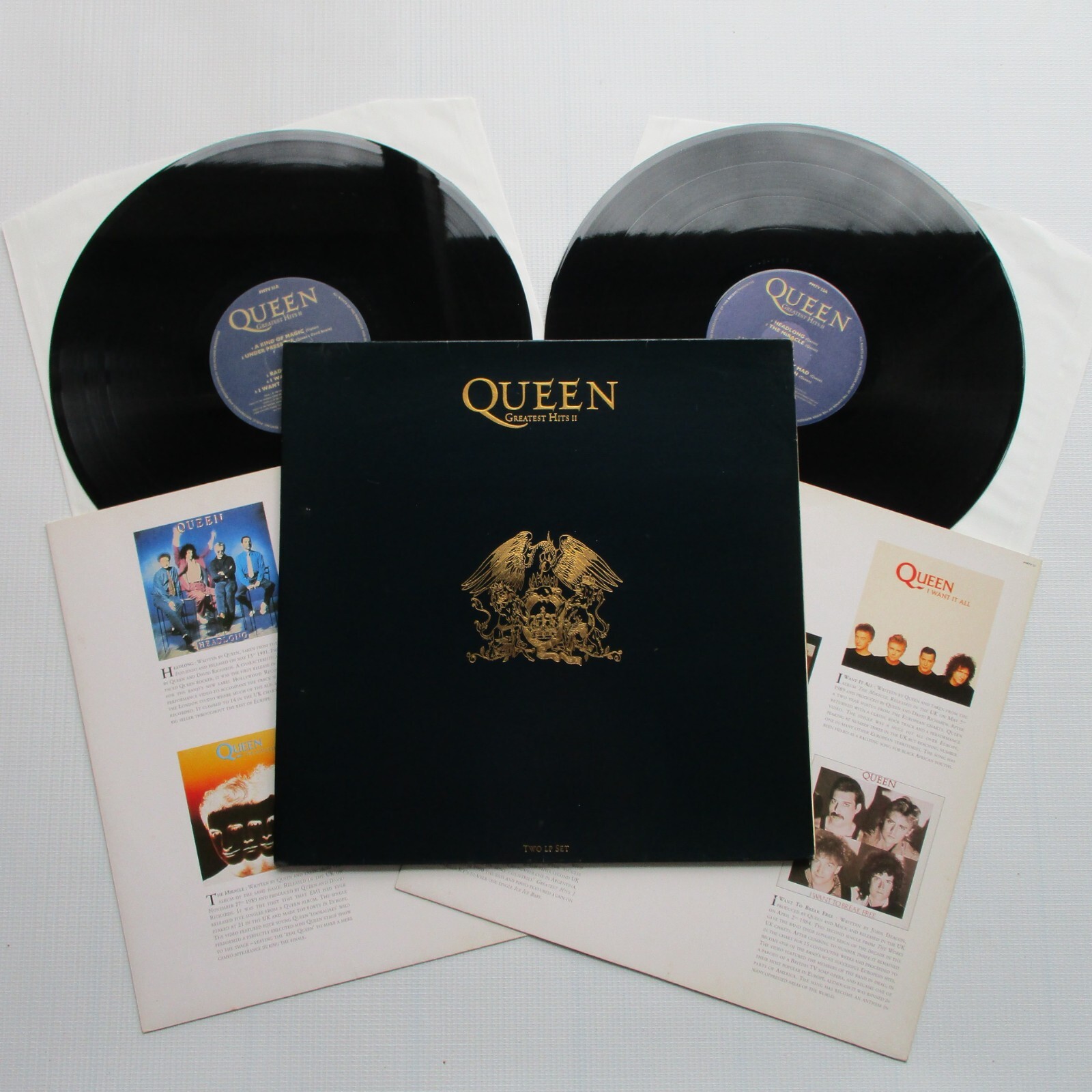 Queen Greatest Hits II 'First Press' UK 1991 Embossed (2 x LP) Vinyl Album PMTV2 A