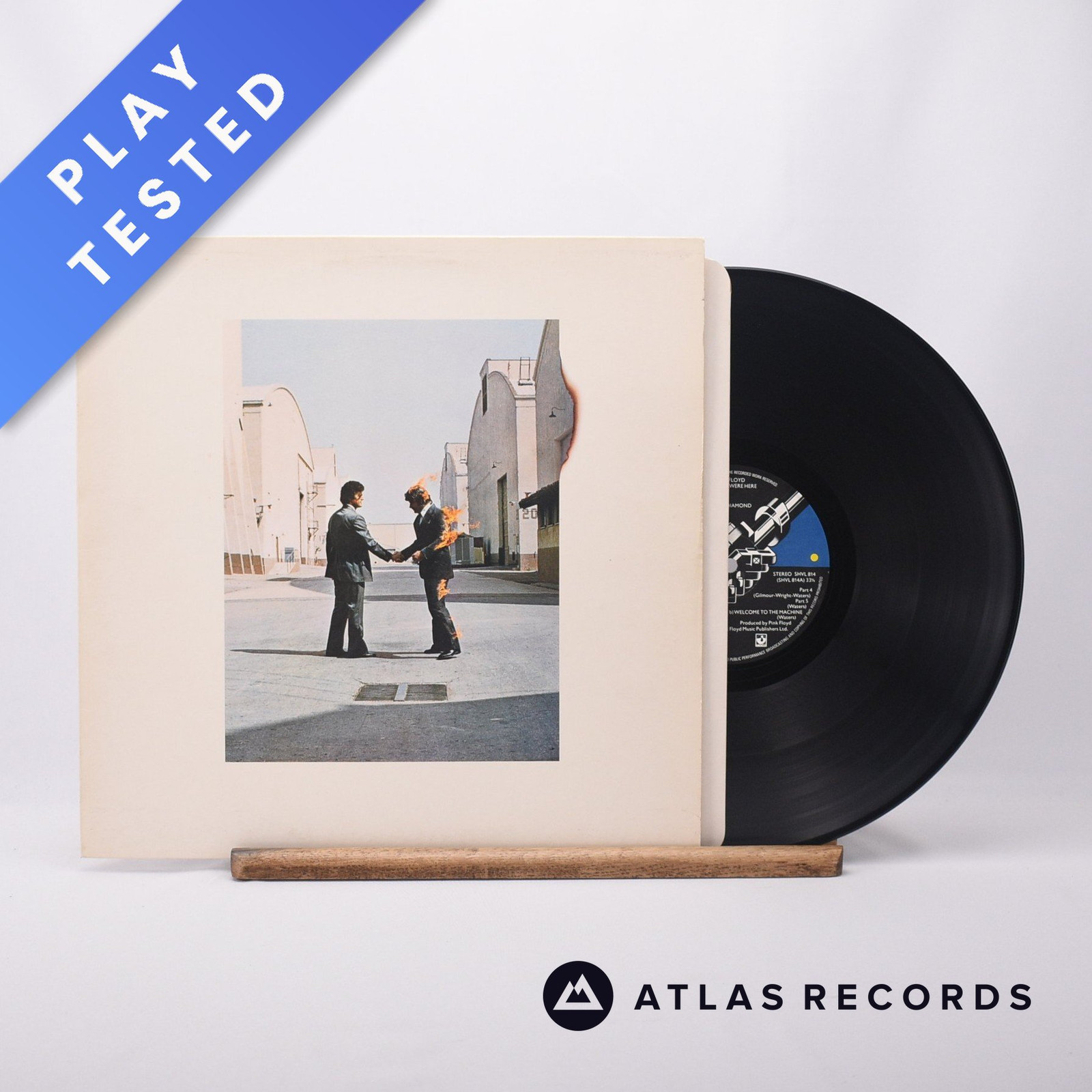 Pink Floyd Wish You Were Here A-4 B-12 Reissue LP Album Vinyl Record - VG+/VG+ A