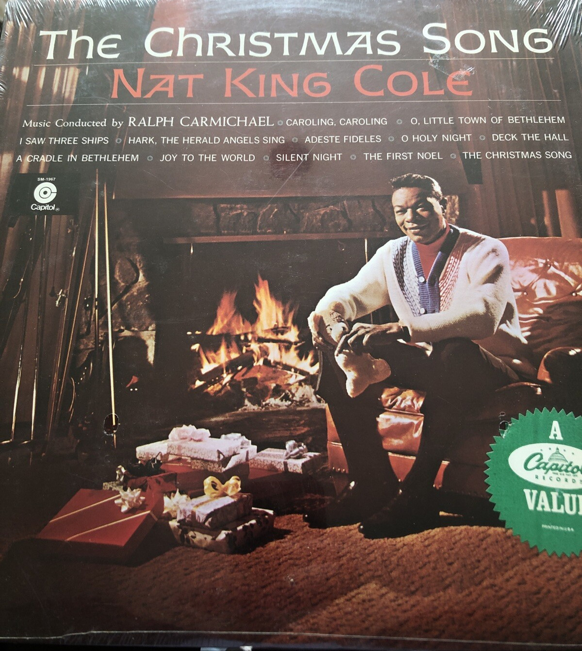 Nat King Cole The Christmas Song Capitol SM-1967 Records 1st Ed.Stereo Sealed LP A