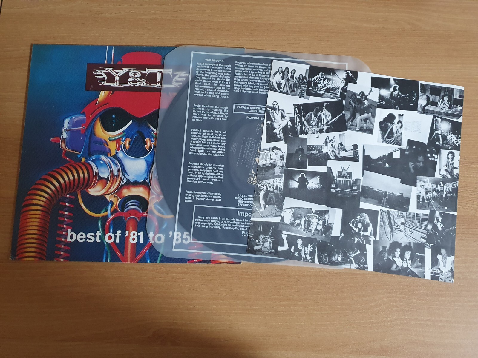 Y & T &ndash; Best Of '81 To '85 Korea Vinyl LP 13 Tracks 1991 INSERT
