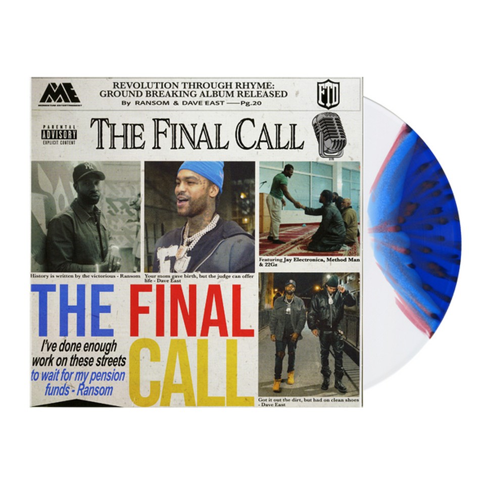 Dave East & Ransom - The Final Call White Blue & Red Moon (2025 - US - Original)