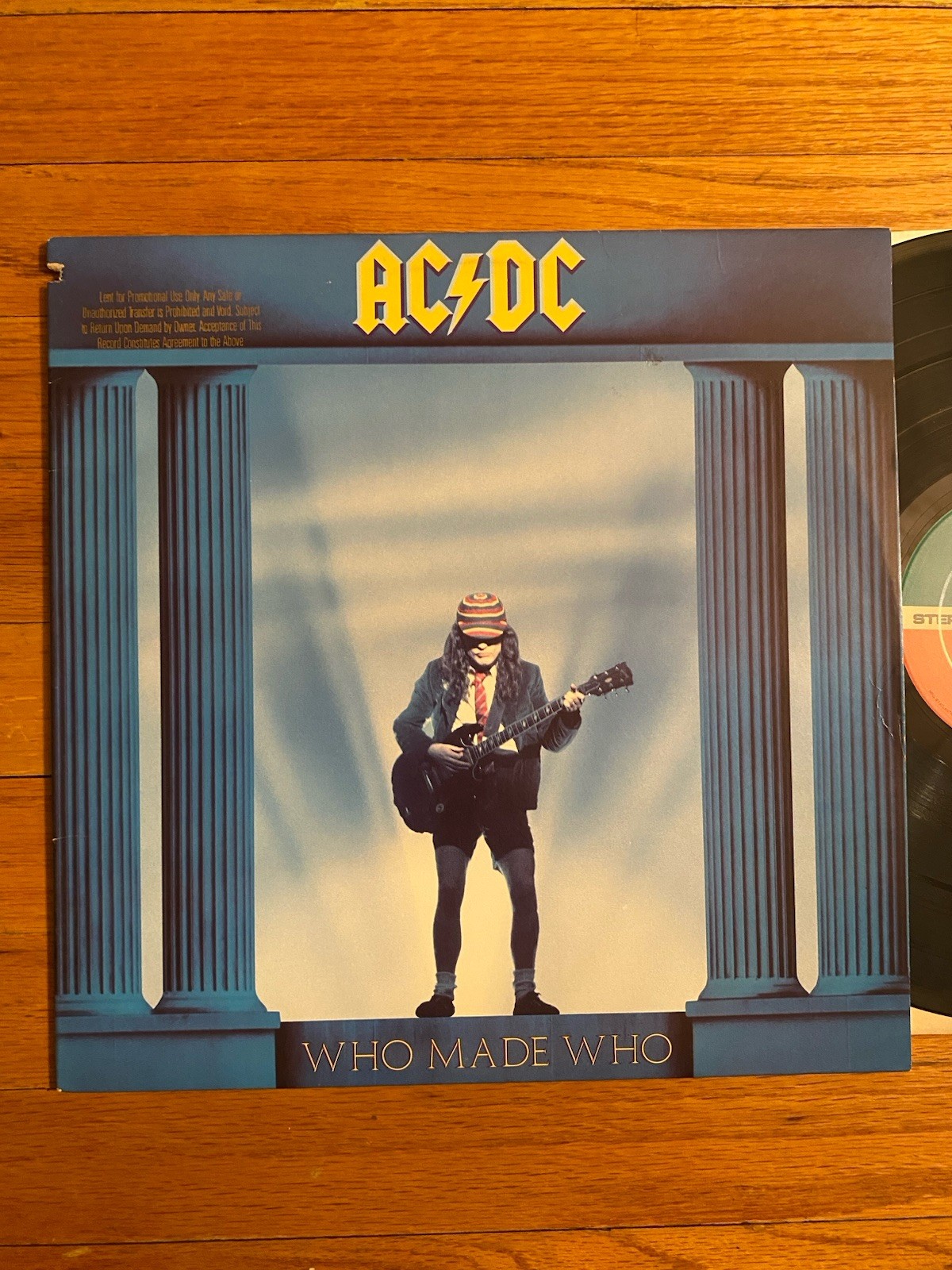 popsike.com - AC/DC WHO MADE WHO EX LP ORIG. 1986 GOLD STAMP PROMO FREE ...