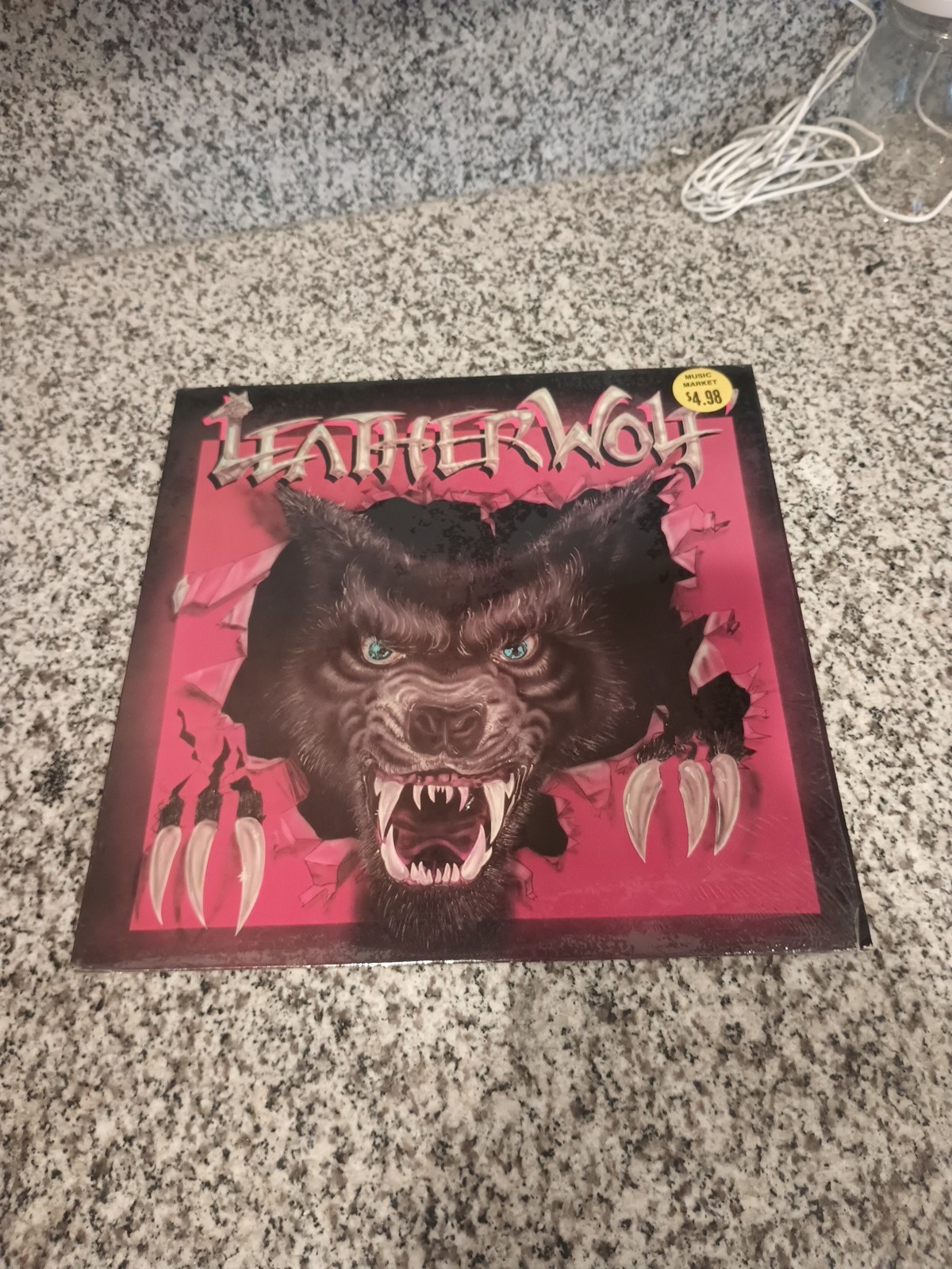 LEATHERWOLF Self Titled LP 1984 Tropical Enigma Records Heavy Metal Vinyl A
