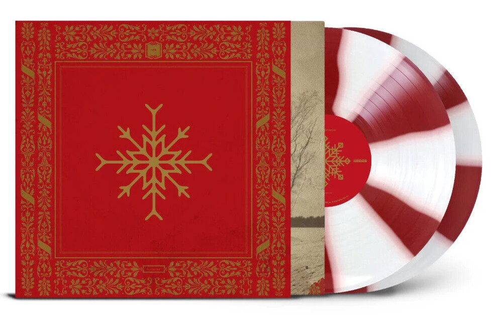 August Burns Red: Sleddin' Hill White/Red Candy Cane Pinwheel Vinyl LP/2000. A