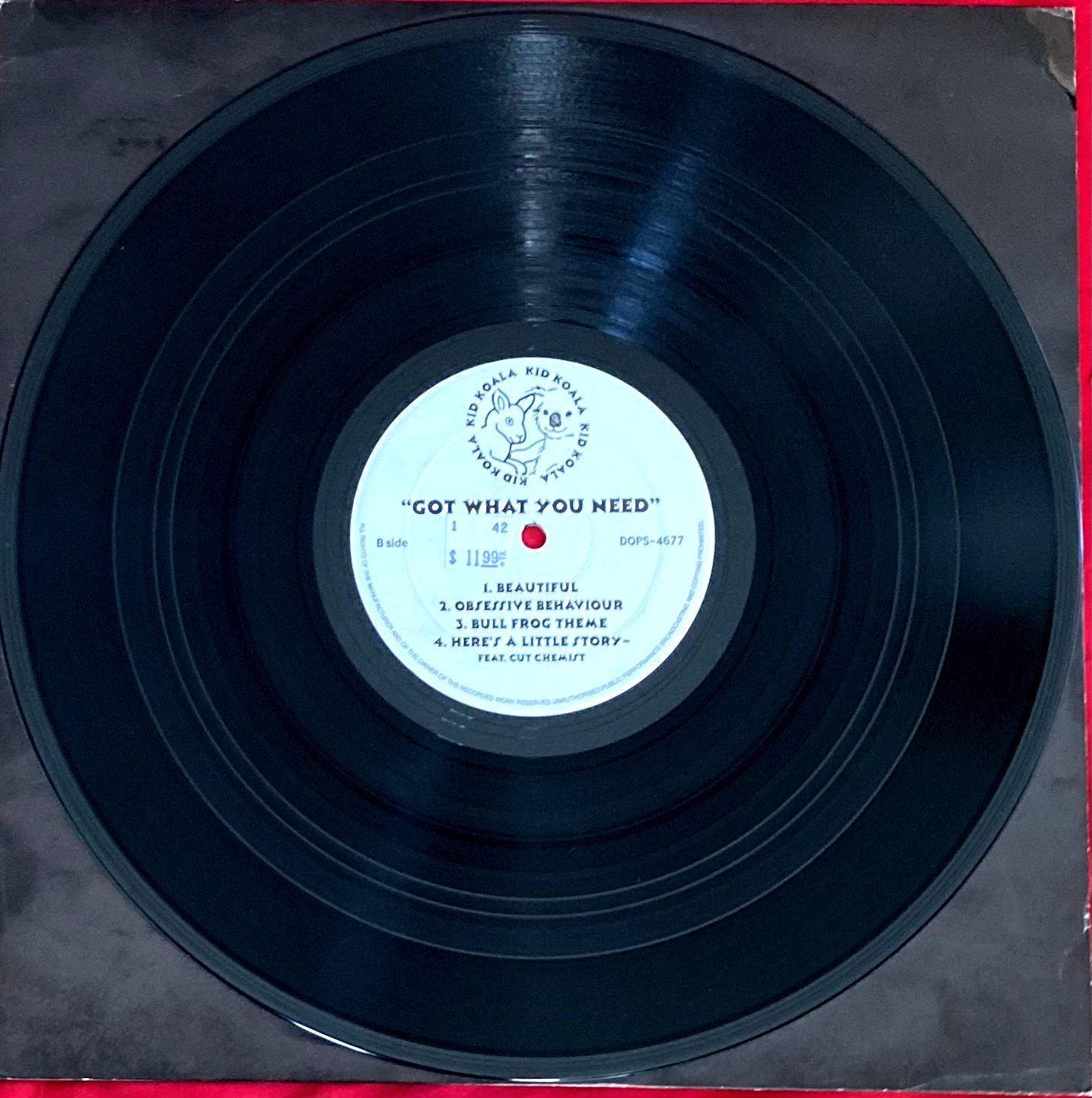 KID KOALA "GOT WHAT YOU NEED" LP ** EX ** PLAY GRADED ** CUT CHEMIST A