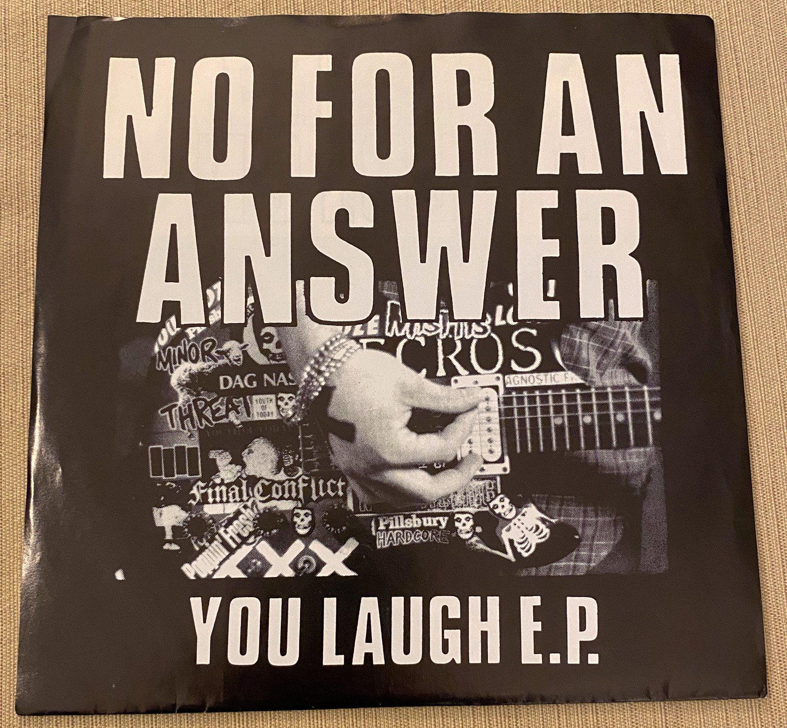 No For An Answer "You Laugh" 7" EP NYHC vinyl 3rd press Revelation #6 A