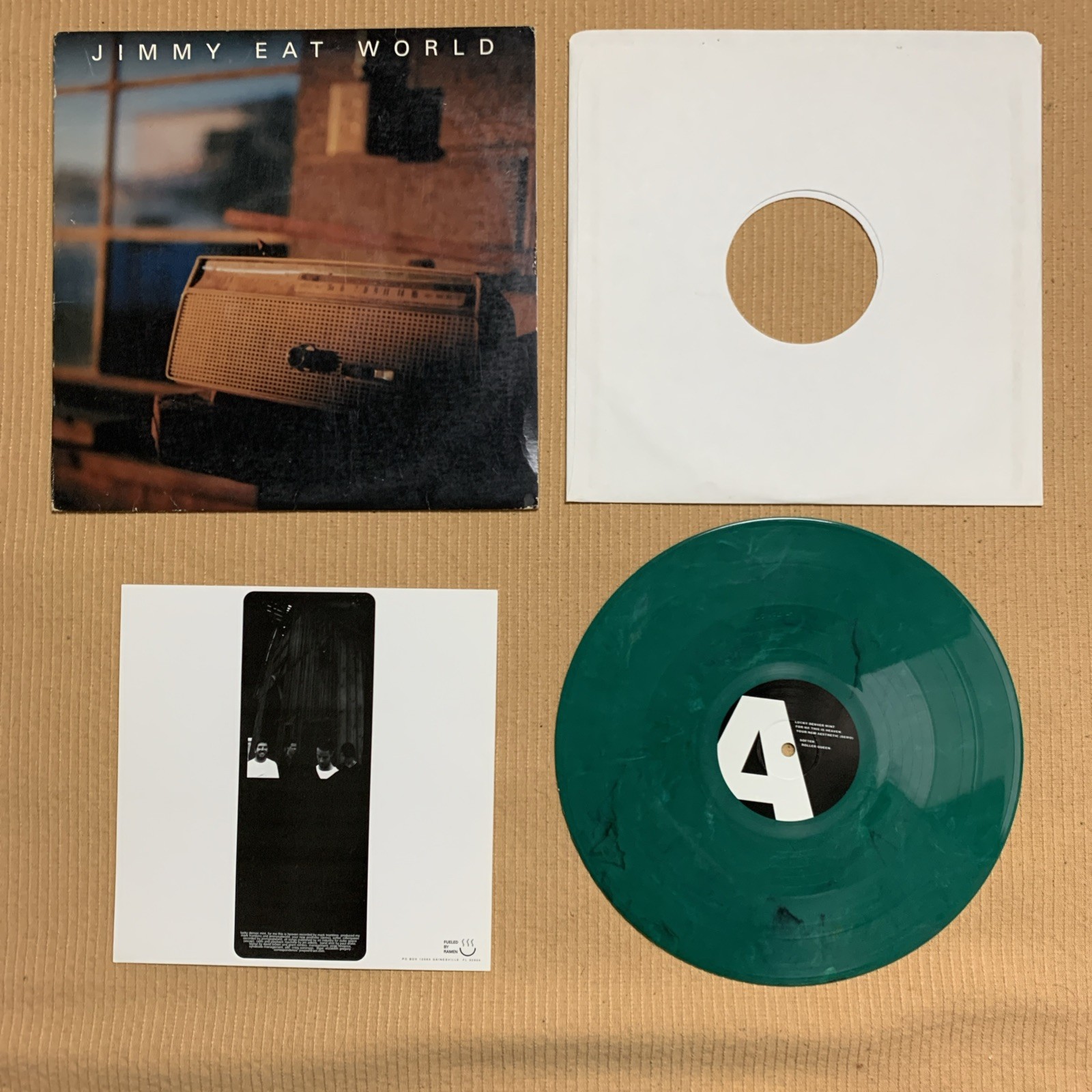 Jimmy Eat World EP Green Marble Color Vinyl Pop Rock Record Fueled by Ramen 1998 A
