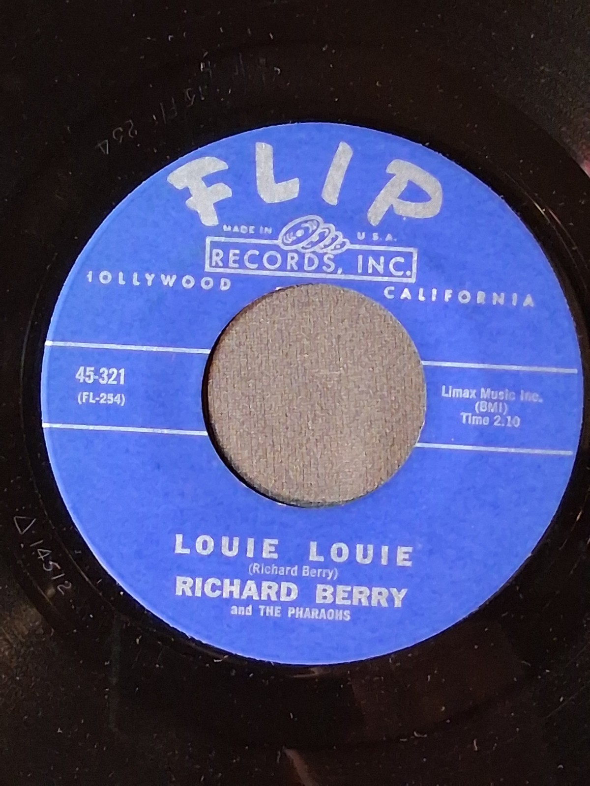 RICHARD BERRY Louie Louie / Rock Rock Rock FLIP 321 M- A