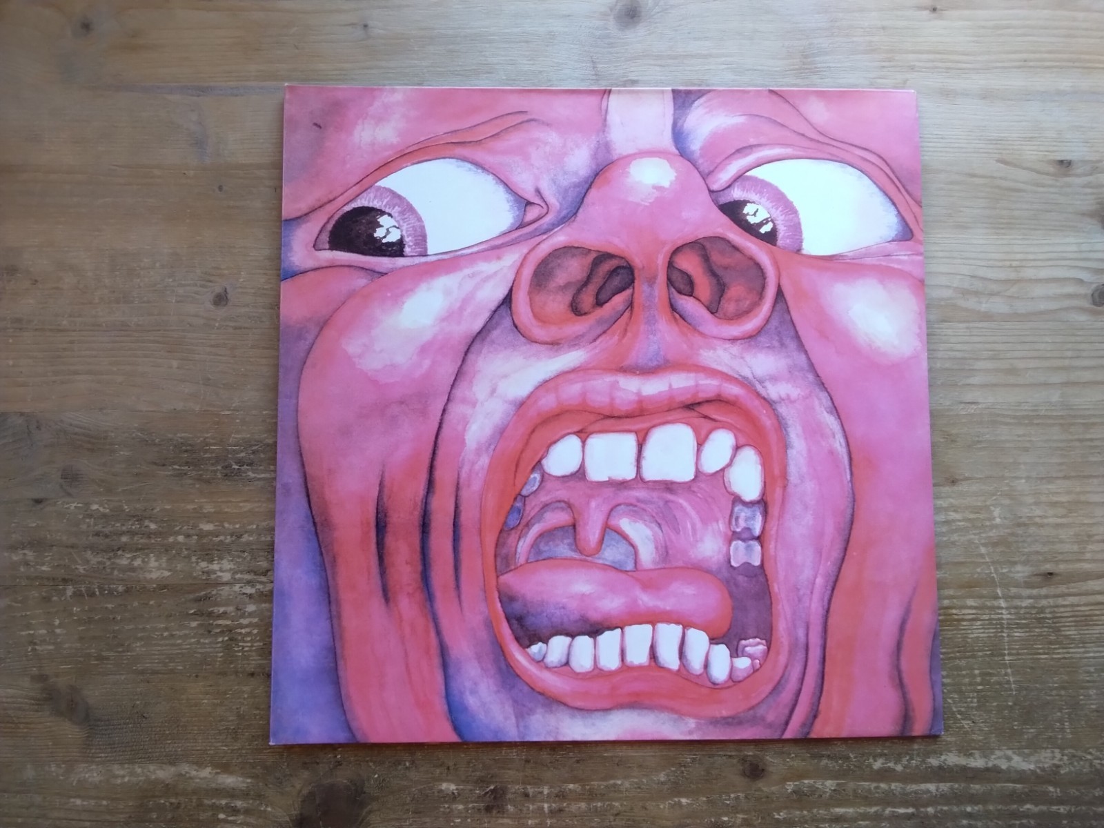 In The Court of The Crimson King VG+ Vinyl Record Album EGLP1 1987 Reissue (S1) A