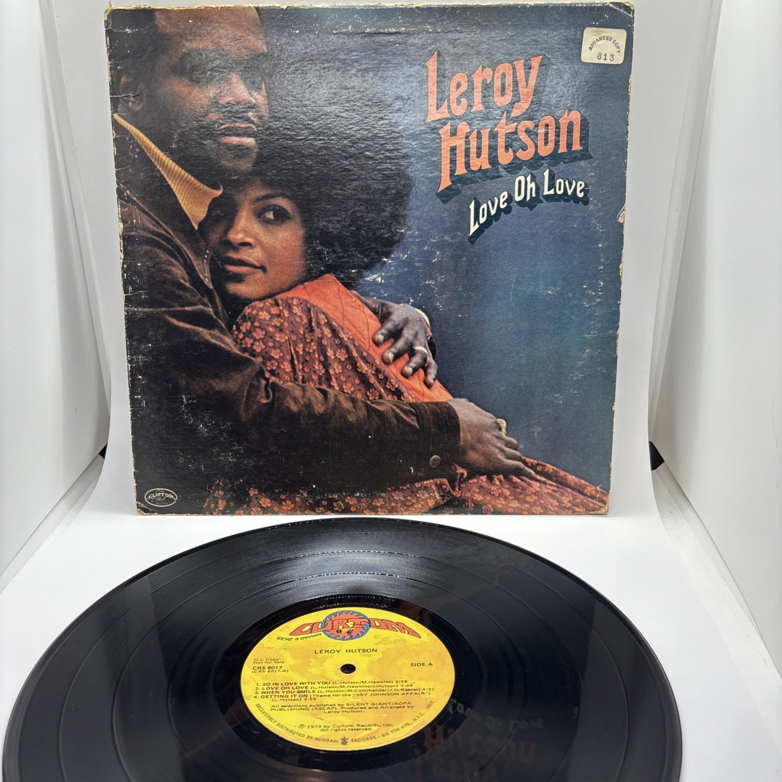 Leroy Hutson - Love Oh Love LP 1973 Curtom Records PROMO Vinyl VG+ A