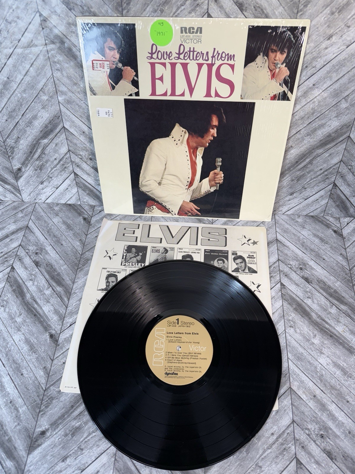 Elvis Presley Love Letters From Elvis RCA Victor LSP-4530 Stereo Vinyl LP A