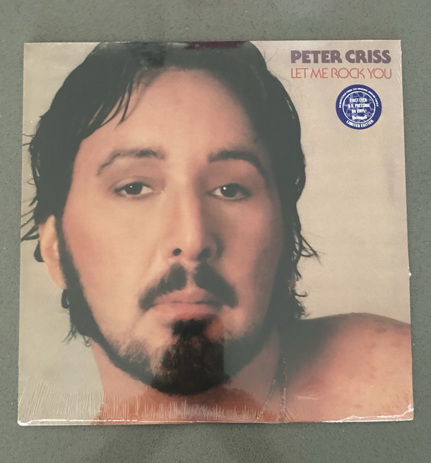 Peter Criss Kiss Let Me Rock You Black Vinyl 2021 LP New Sealed A