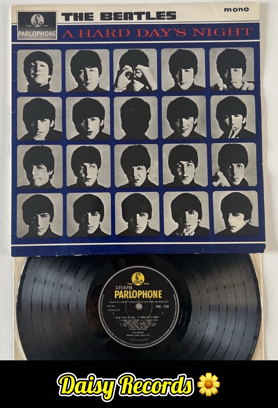 The Beatles - A Hard Days Night - 1st UK *Mono* Press w/ Emitex & G&L Sleeve A
