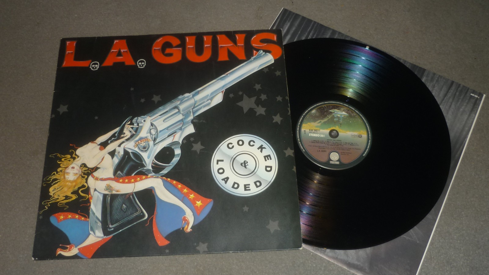 L.A. Guns - Cocked Loaded - Vertigo 838 592-1 Europe 1989 OIS - VG+ A