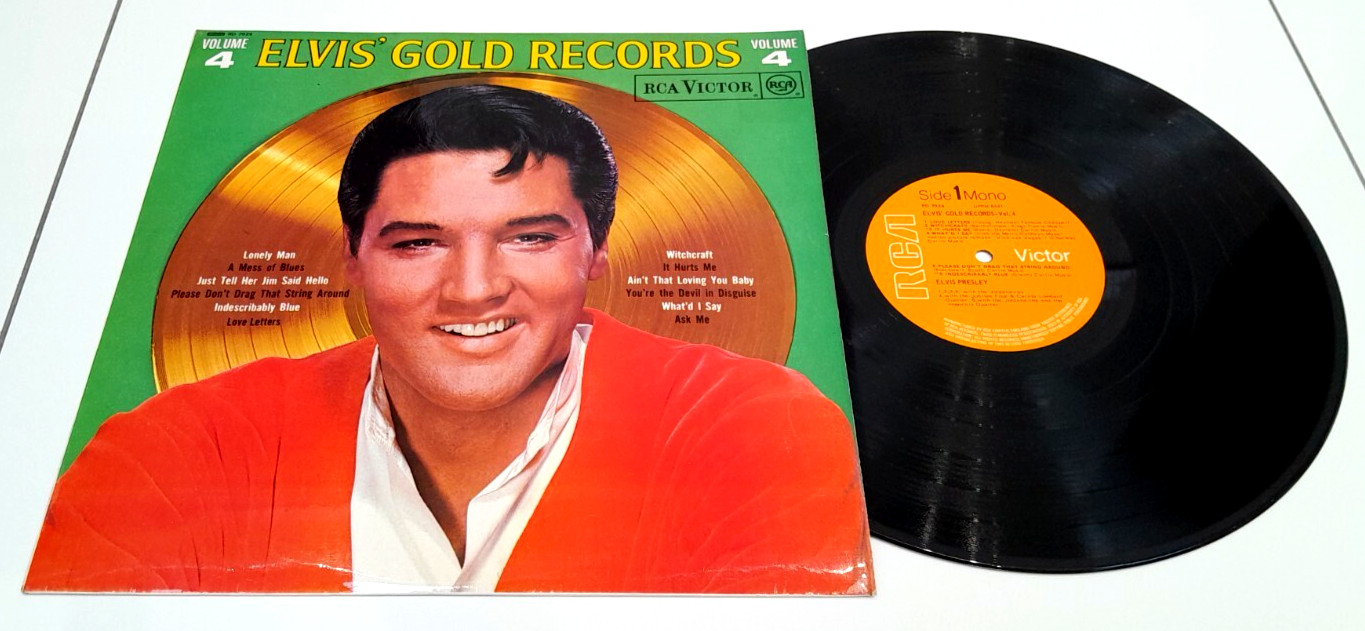 popsike.com - ELVIS PRESLEY GOLD RECORDS VOLUME 4 RD 7924 LARGE ORANGE ...