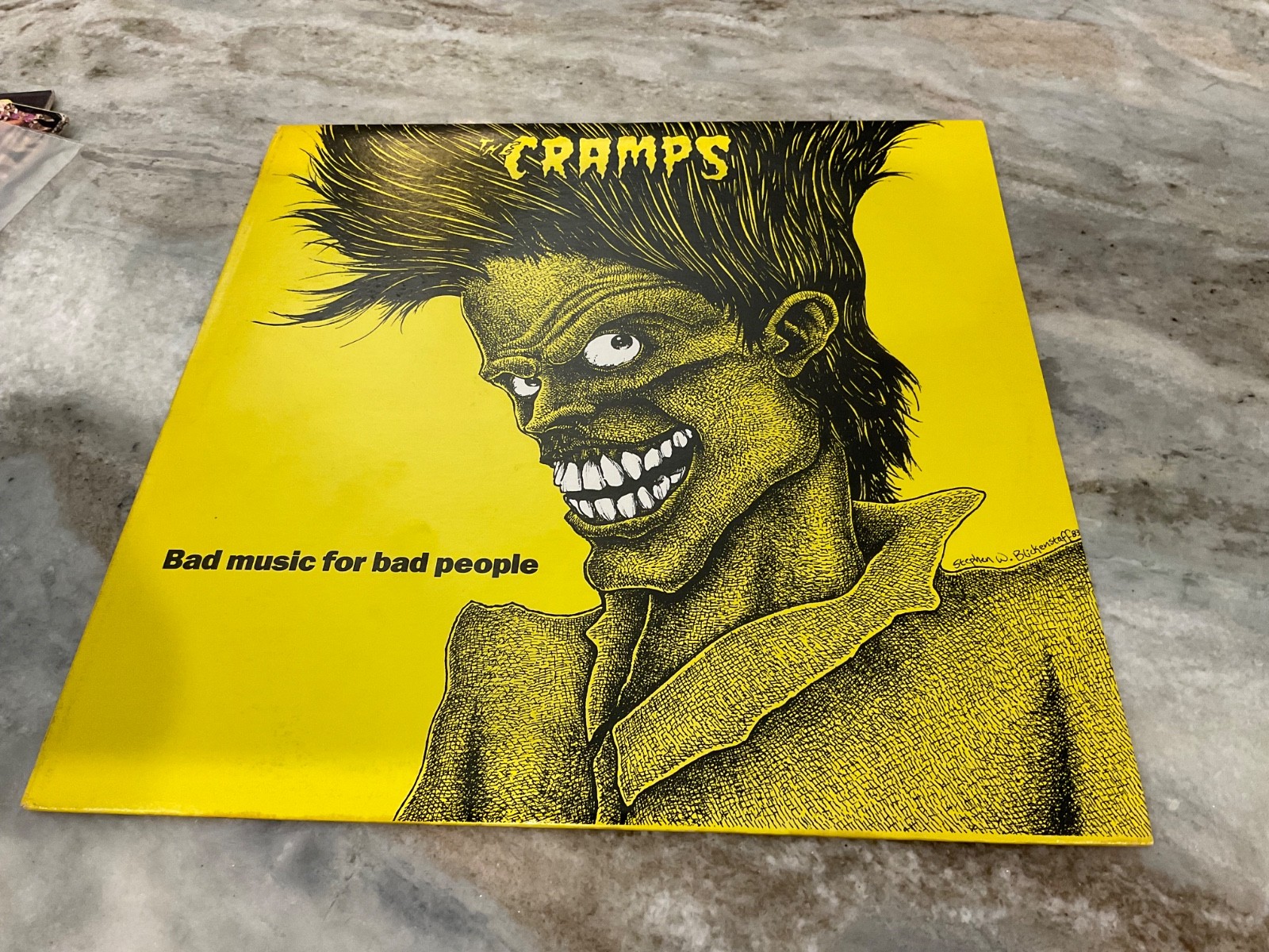 THE CRAMPS LP BAD MUSIC FOR BAD PEOPLE 1984 OG PRESS I.R.S. SP 70042 NM/NM A