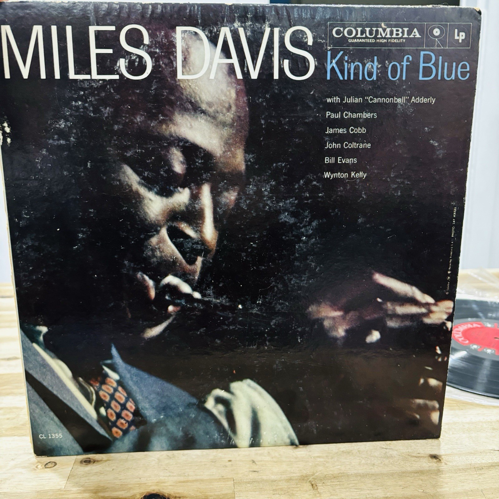 Miles Davis KIND OF BLUE Vinyl LP 1959 CL 1355 6 Eye Label Misprint Disc VG+ A