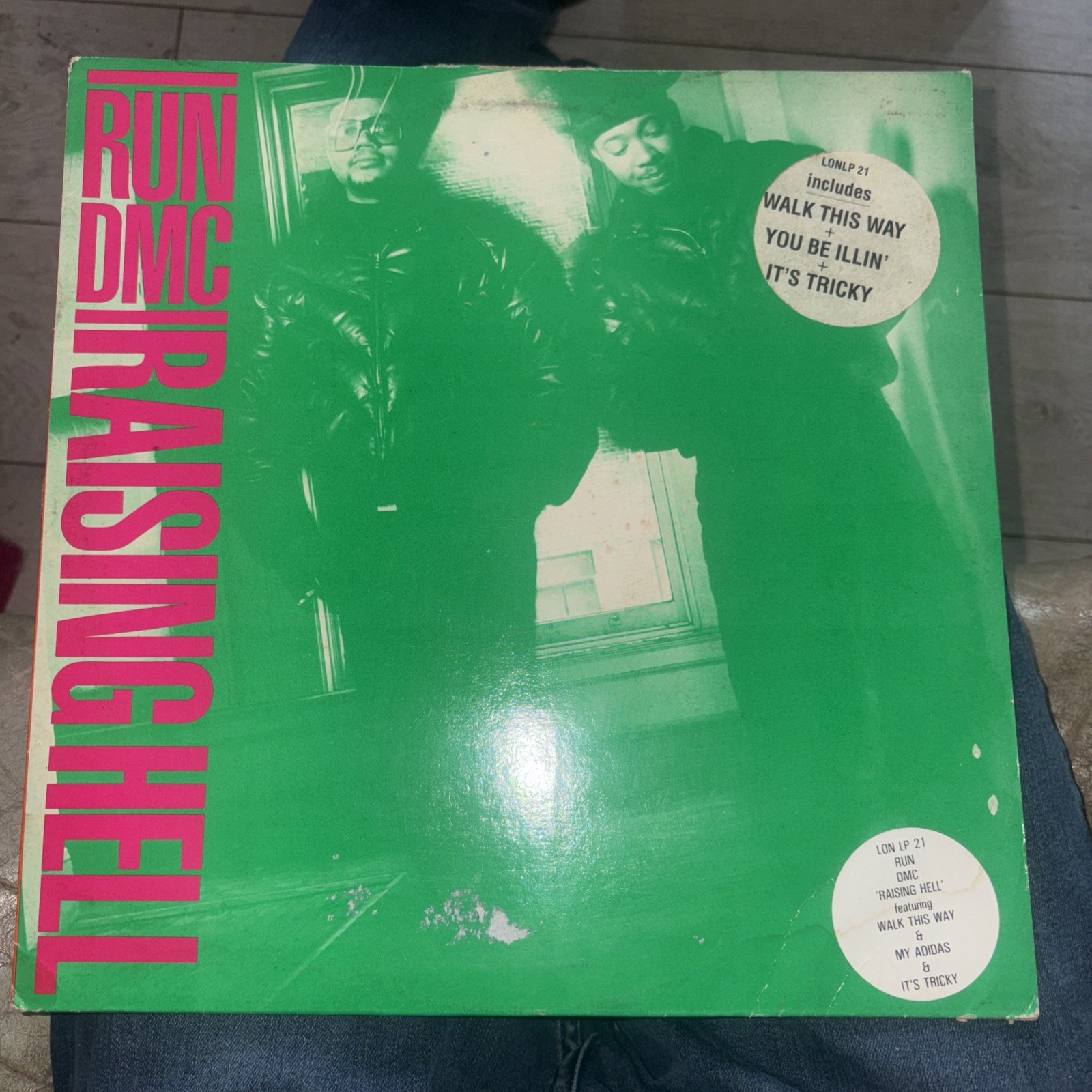 RUN DMC Raising Hell Original 1986 UK London label 12-trk vinyl LP NEAR MINT A
