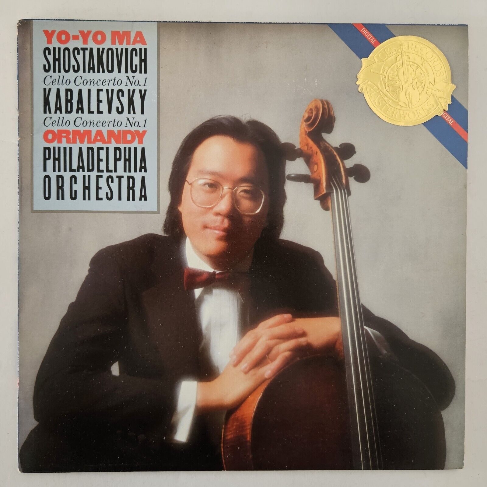 Yo-Yo Ma Ormandy Shostakovich / Kabalevsky: Cello Concerto No.1 Promo US LP A