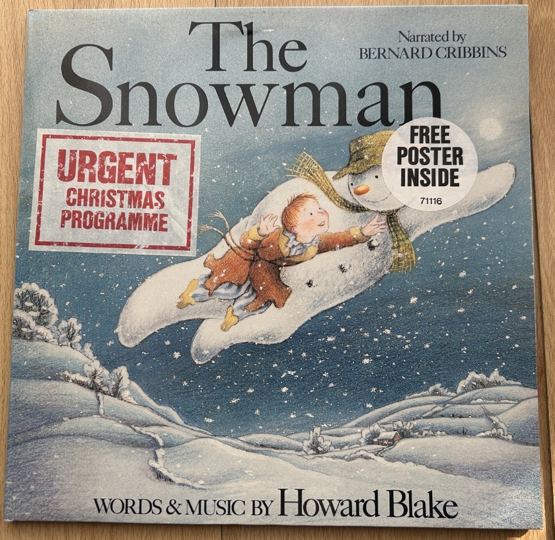 LP Howard Blake-The Snowman + Poster (1983) (Gold Stamped Promo) A