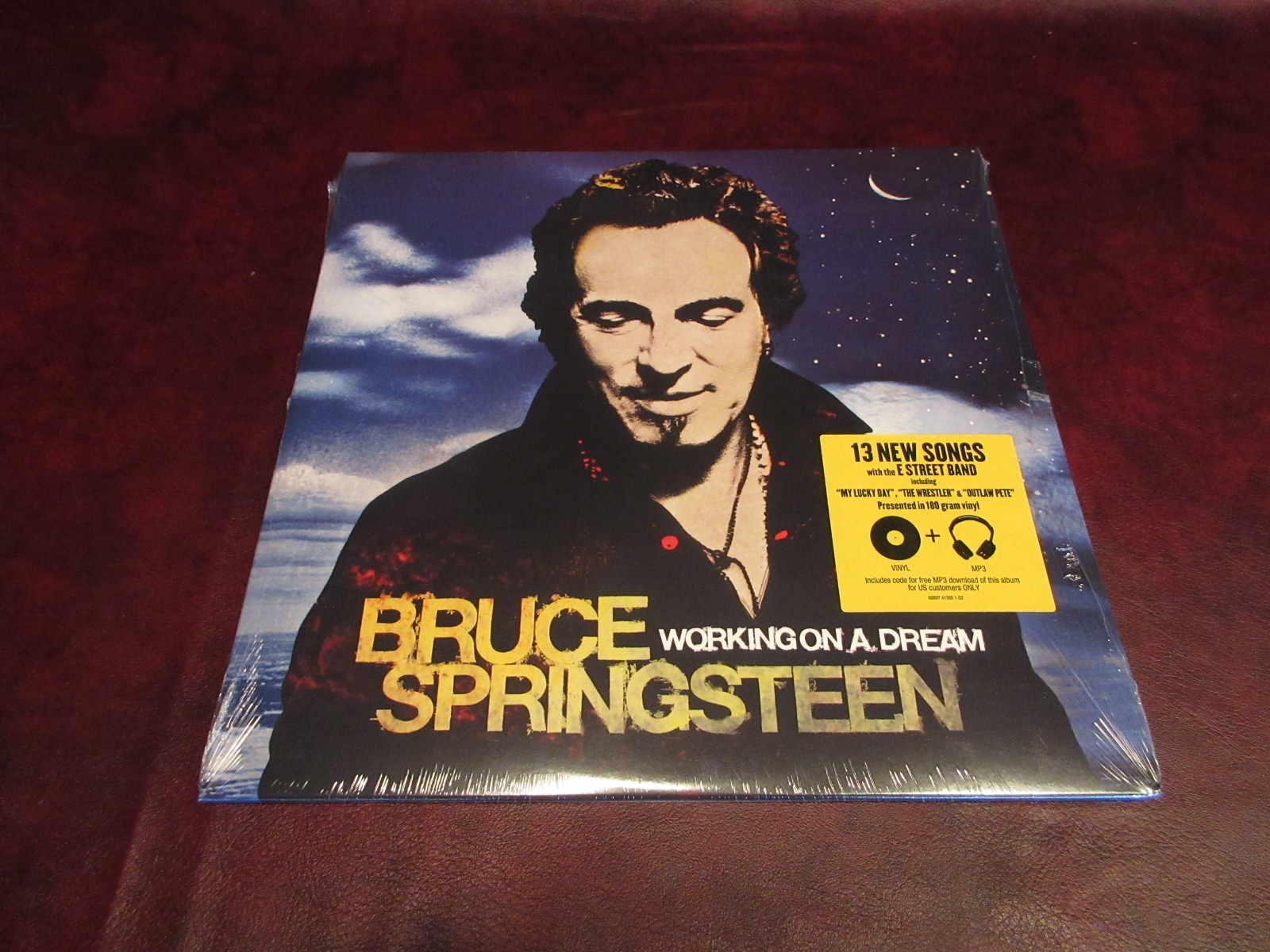 BRUCE SPRINGSTEEN VERIFIED 1ST EDITION SEEGER WORKING ON DREAM 180 GRAM 2 LP SET A