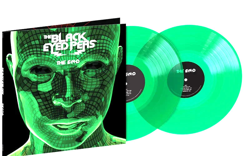 THE BLACK EYED PEAS EMERALD GREEN THE END Vinyl DOUBLE ALBUM LIMITED ED.