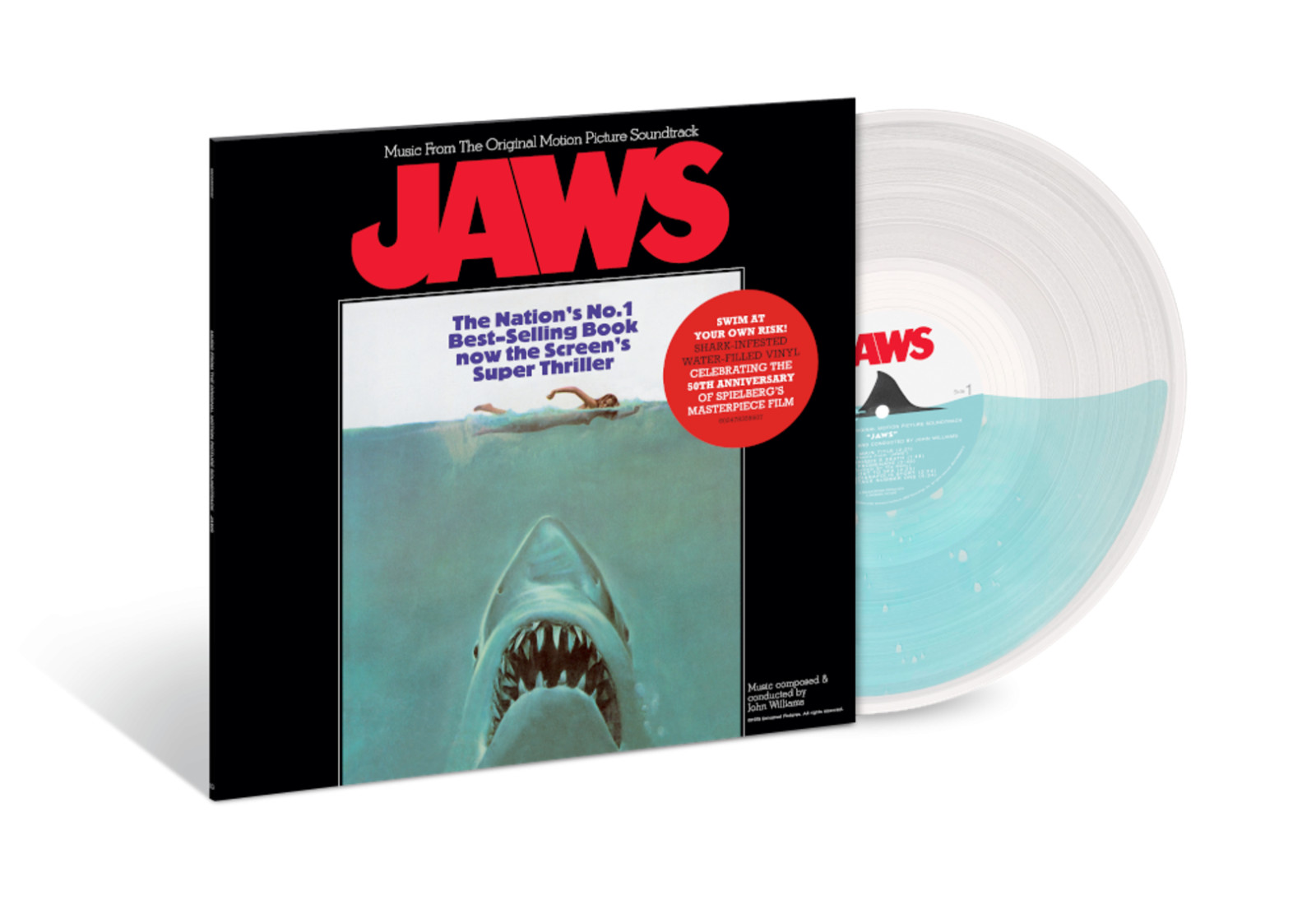 John Williams | Jaws | Ltd. Shark-Infested-Water Filled Liquid Vinyl | Neu OVP
